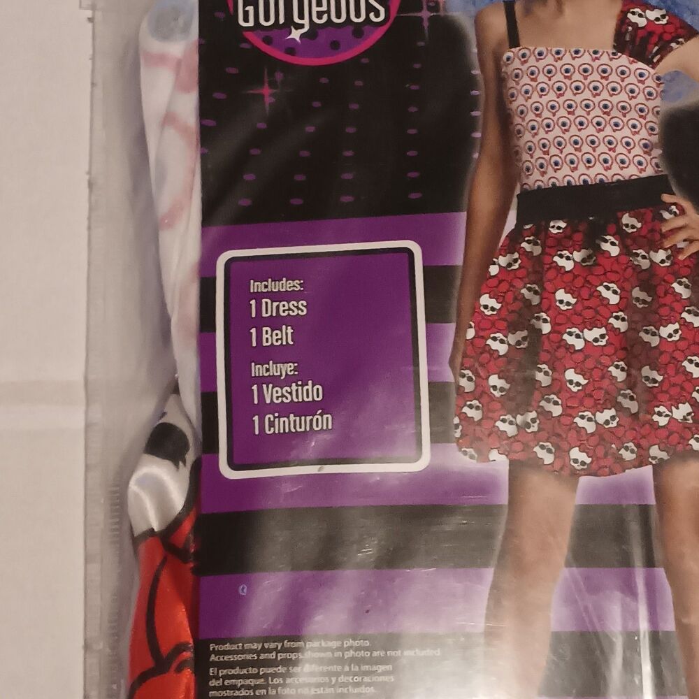 Monster High Ghoulia Yelps Halloween Costume-Large (10-12)-Rubies 881182-NEW - Picture 3 of 6